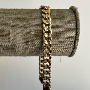 14k gold filled Miami link bracelet + necklace